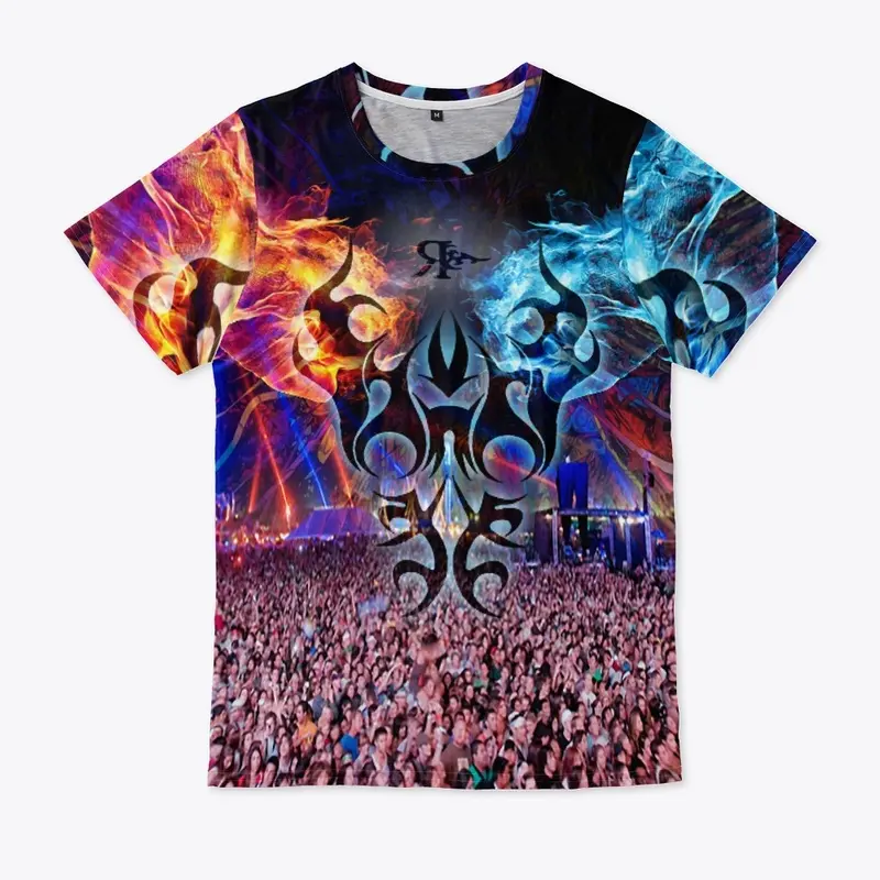 ROGUE CONCERT GRAFFITI ART T-SHIRT