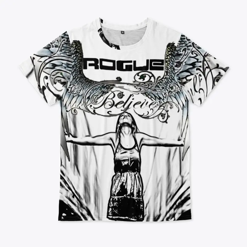 ROGUE BELIEVE WOMENS GRAFFITI T-SHIRT