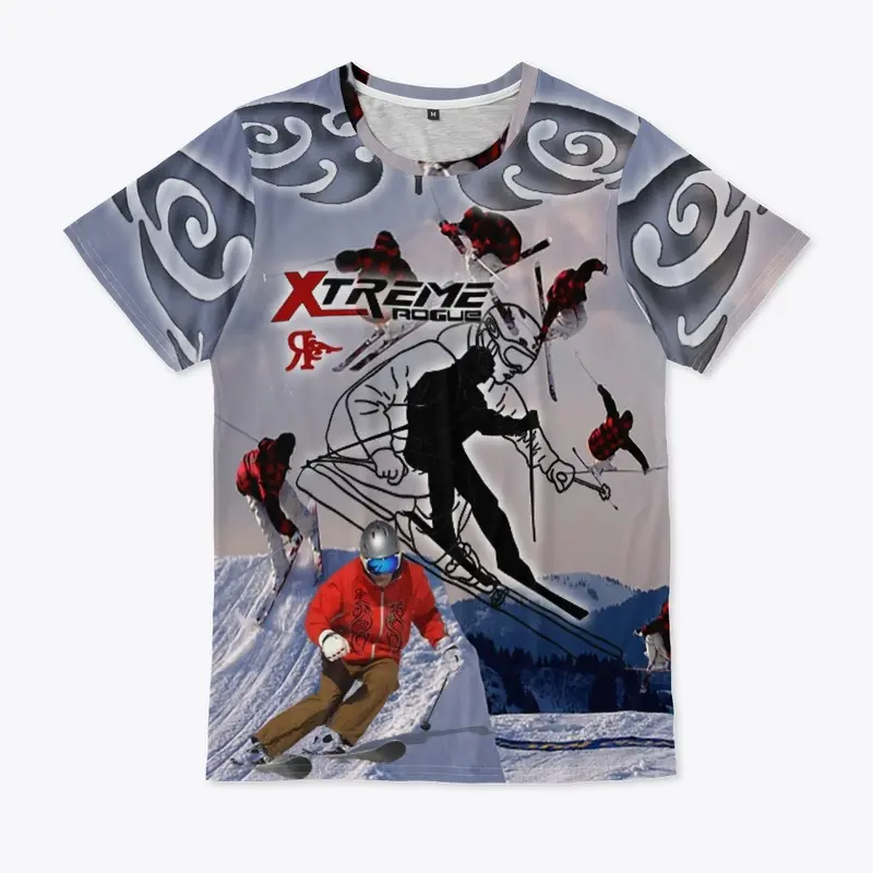 ROGUE XTREME SKIING TATTOO T-SHIRT